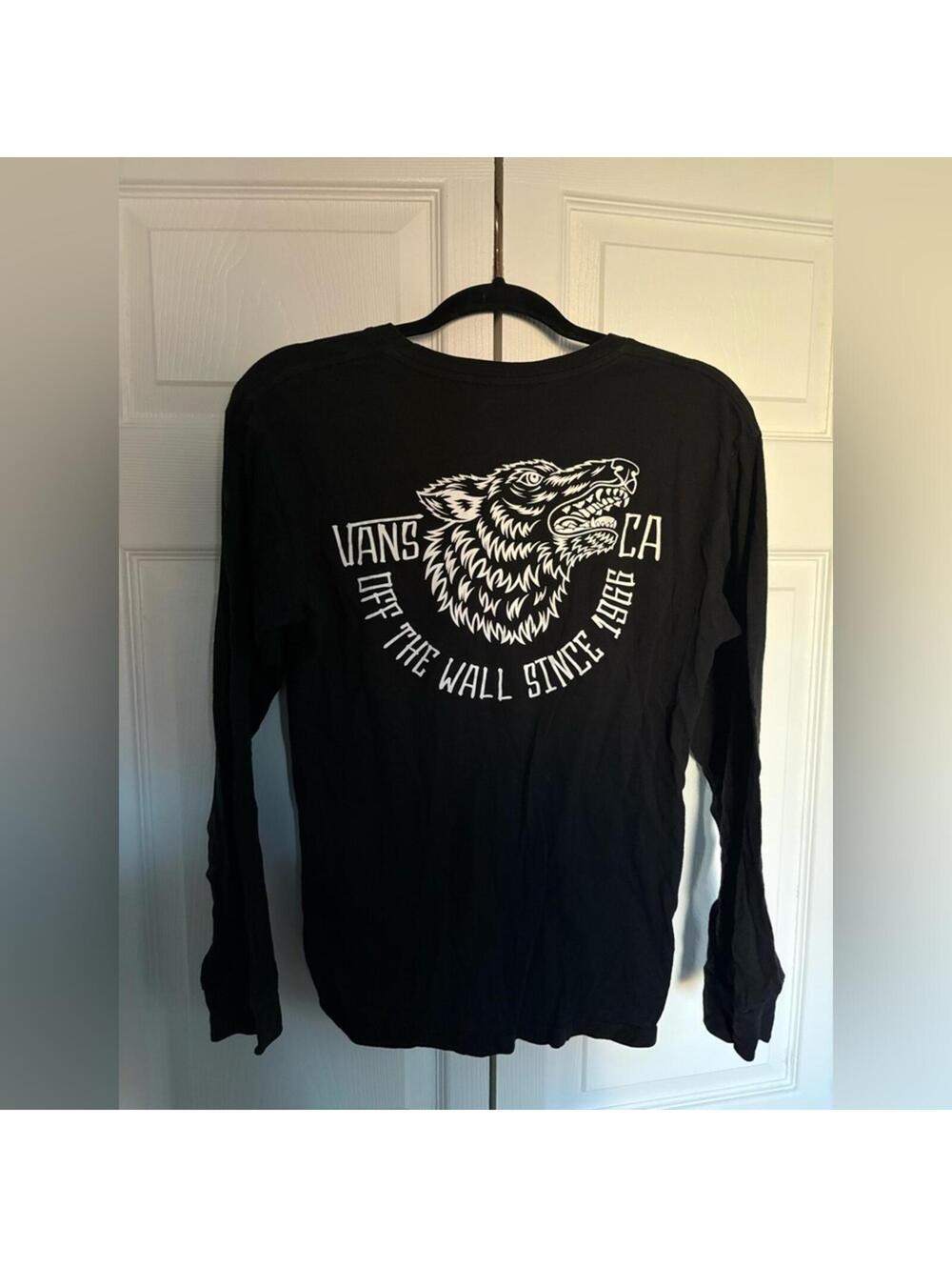 Vans Black Graphic Long Sleeve Tee